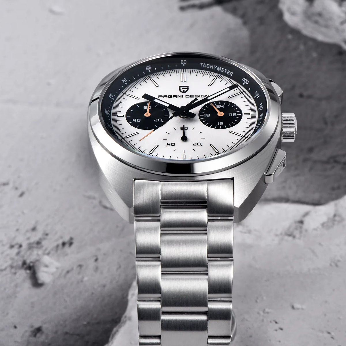 Pagani Design PD-1718 Panda Chronograph White thumbnail 4
