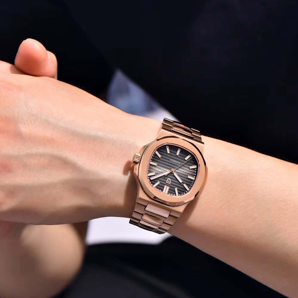 Pagani Design PD-1728 Rose Gold Black Automatic Watch thumbnail 2