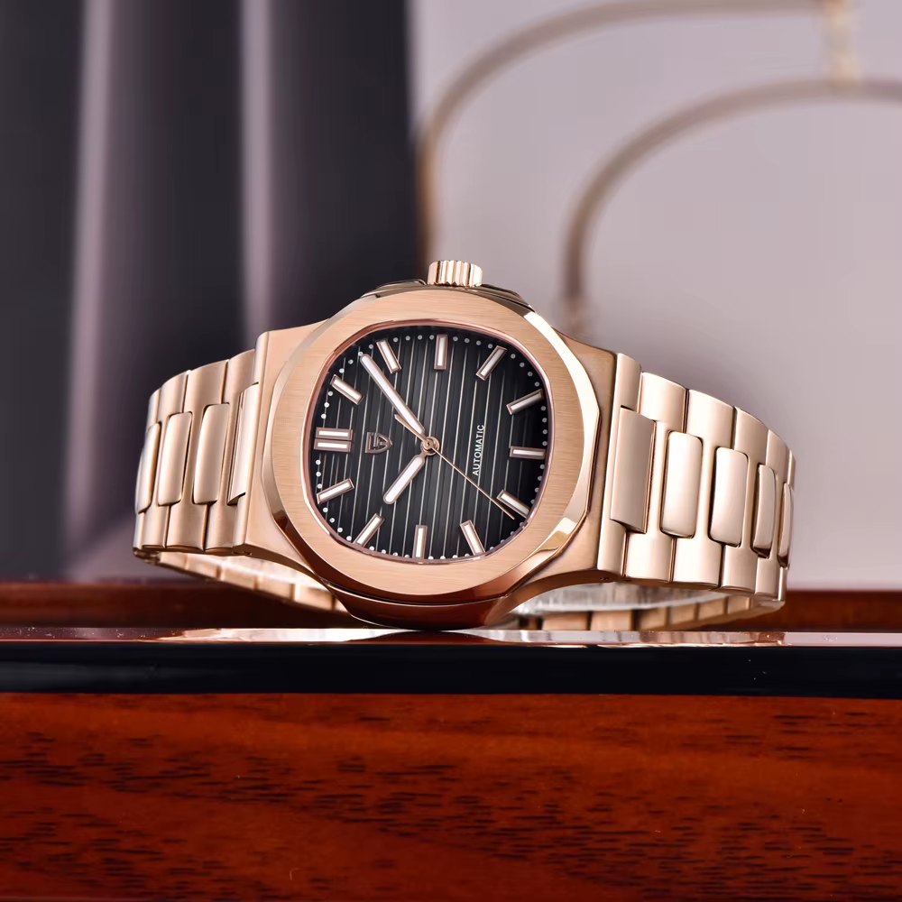 Pagani Design PD-1728 Rose Gold Black Automatic Watch thumbnail 3
