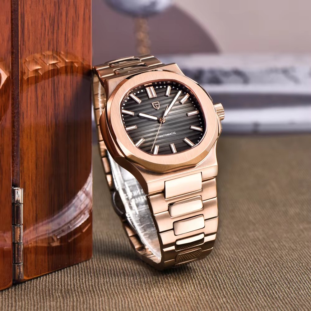 Pagani Design PD-1728 Rose Gold Black Automatic Watch thumbnail 4