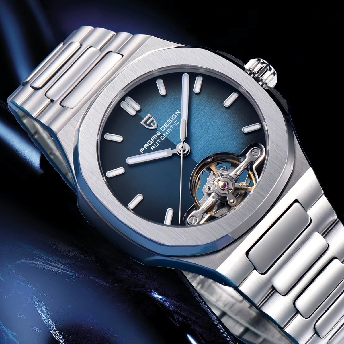 Pagani Design Skeleton Tourbillon Automatic Watch